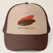 Je logo hier voor zakelijke promotie trucker pet (Voorkant)