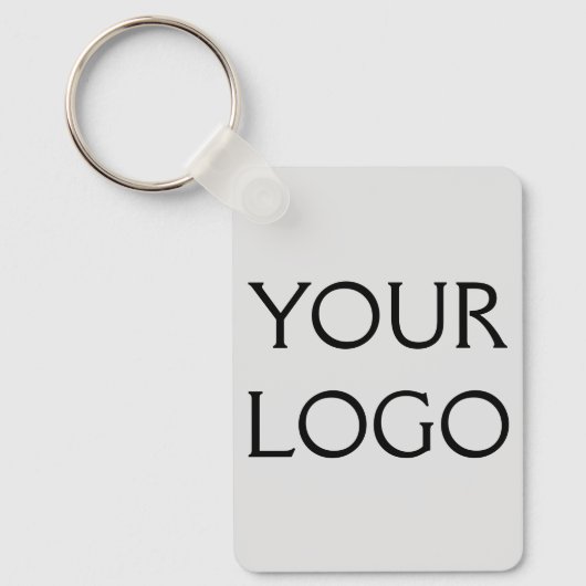 Je logo hier waterverf sociale media sleutelhanger (Voorkant)