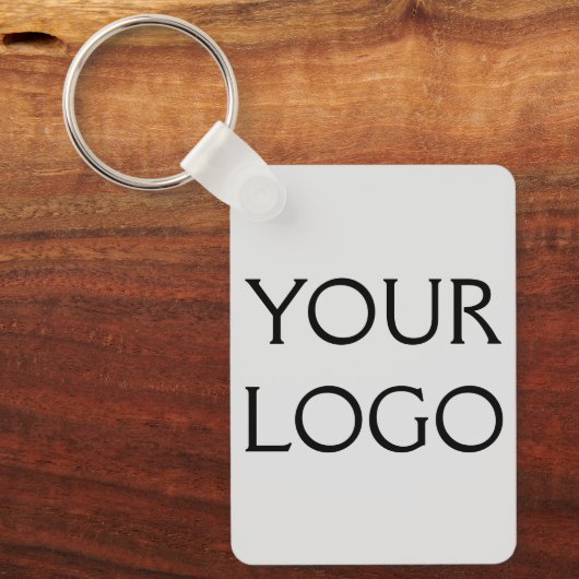 Je logo hier waterverf sociale media sleutelhanger (Voorkant)