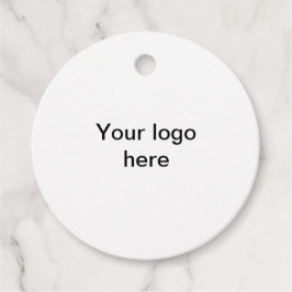 Je logo hier witte, eenvoudige labels met minimale