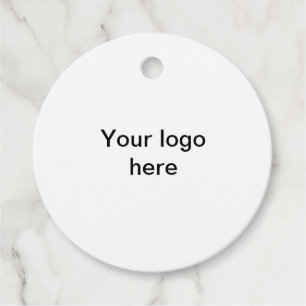 Je logo hier witte, eenvoudige labels met minimale