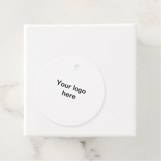 Je logo hier witte, eenvoudige labels met minimale (In situ)