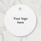 Je logo hier witte, eenvoudige labels met minimale (Voorkant)