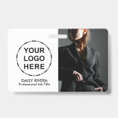 Je Logo & Imago Minimalistische Moderne QR Code Badge (Voorzijde)