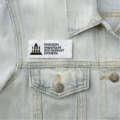 Je Logo is eenvoudig en vier lijnen modern Naamplaatje (In situ)