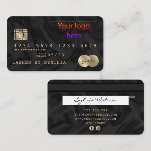 Je Logo-Kaart toevoegen Visitekaartje (Voorkant / Achterkant)