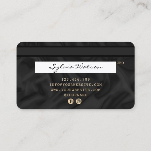 Je Logo-Kaart toevoegen Visitekaartje (Achterkant)