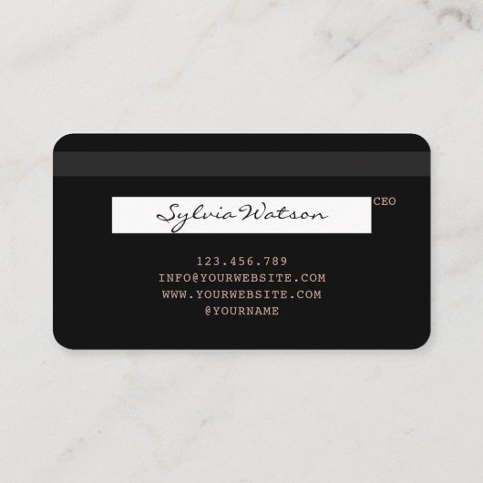 Je Logo-Kaart toevoegen Visitekaartje (Achterkant)