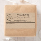 Je logo Kraft bedankt je zakelijke maillabel Etiket (Insitu)