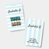 Je logo, logo badge (Voor- en achterkant)