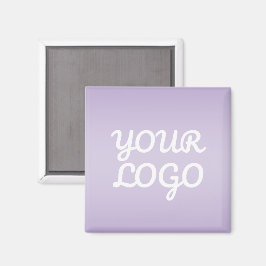Je Logo & Modern Eenvoudige Ombre | Lavendel Magneet