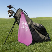 Je Logo & Modern Sober Ombre | Paars Golfhanddoek (Groen)