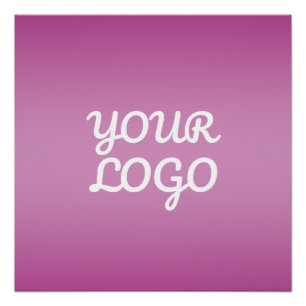 Je Logo & Modern Sober Ombre   Paars Perfect Poster