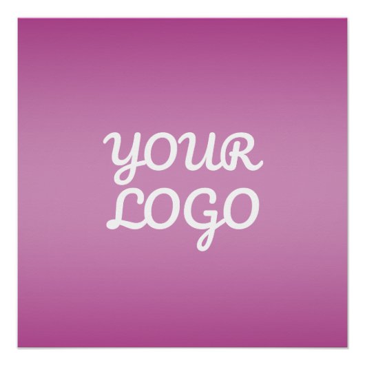 Je Logo & Modern Sober Ombre | Paars Perfect Poster (Voorkant)