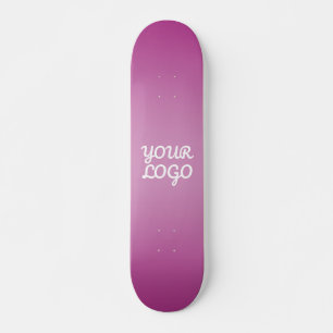 Je Logo & Modern Sober Ombre   Paars Persoonlijk Skateboard