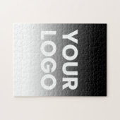 Je Logo & Moderne Bewerkbare Kleurverloop Legpuzzel (Horizontaal)