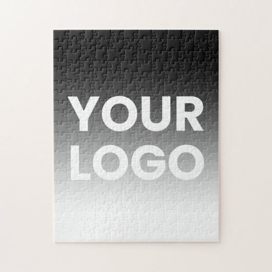 Je Logo & Moderne Bewerkbare Kleurverloop Legpuzzel (Verticaal)