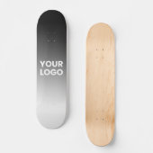 Je Logo & Moderne Bewerkbare Kleurverloop Persoonlijk Skateboard (Voorkant)