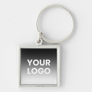 Je Logo & Moderne Bewerkbare Kleurverloop Sleutelhanger