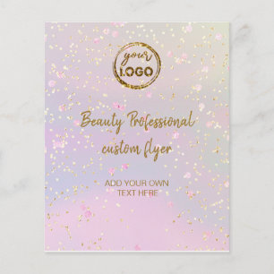 je logo nep glitters flyer