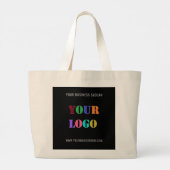 Je Logo noemt speciale kleuren Grote Tote Bag (Achterkant)