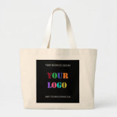 Je Logo noemt speciale kleuren Grote Tote Bag (Voorkant)
