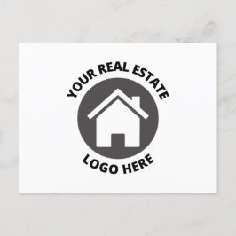 Je Logo onroerend goed hier Briefkaart