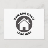 Je Logo onroerend goed hier Briefkaart (Voorkant)