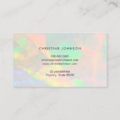 je logo op opal foto visitekaartje (Achterkant)