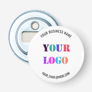 Je Logo promotionele bedrijfsnaam op maat Button Flesopener