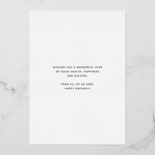 Je Logo Red Cadebox Fireworks Birthday Folie Uitnodiging (Achterkant)