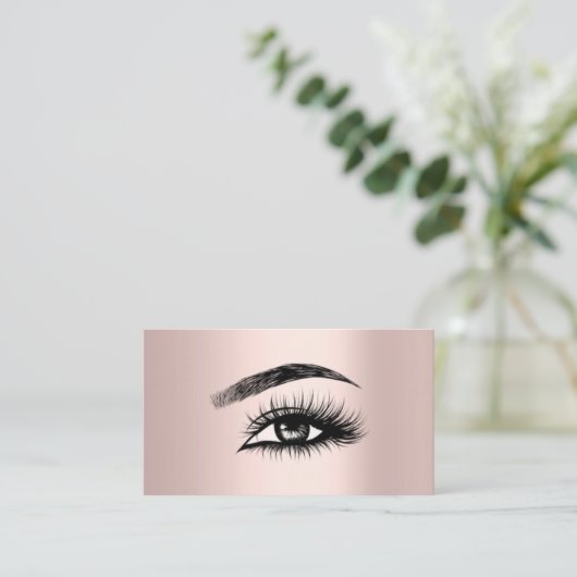 Je Logo Roos gouden knoeiboel Eenvoudig minimalist Visitekaartje (Staand voorkant)