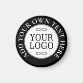 Je Logo - Stip - Achtergrond WIT Magneet (Voorkant)