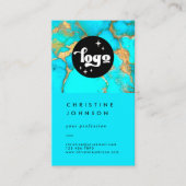 je logo turquoise visitekaartje (Voorkant)