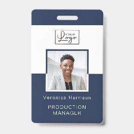 Je Logo werknemer Foto ID Badge Lanyard