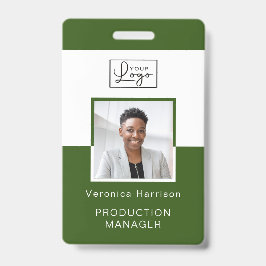 Je Logo werknemer foto-ID-kaart Badge