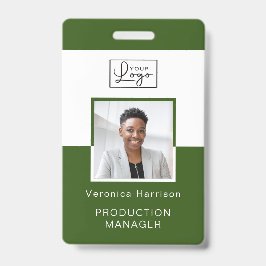 Je Logo werknemer foto-ID-kaart Badge