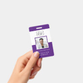 Je Logo werknemer foto-ID-kaart Badge (Handheld)