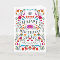 Je Logo Whimsical Folk Flowers Business Birthday