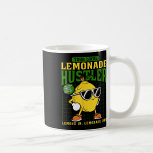 Je Lokale Limonade Verkoper Grappige Citroen Stand Koffiemok