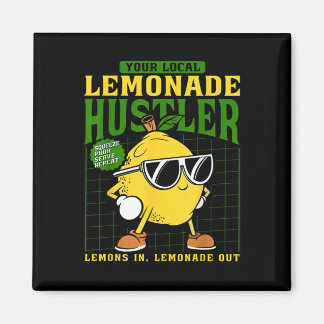 Je Lokale Limonade Verkoper Grappige Limoen Stalle Magneet