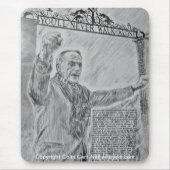 Je Loop nooit alleen Mousepad Colin Carr-Nall Muismat (Voorkant)