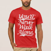 Je Loop nooit alleen YNWA T-shirt (Voorkant)
