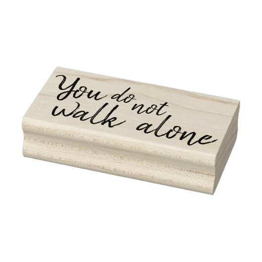 Je loopt niet alleen. rubberstempel (Stempel)