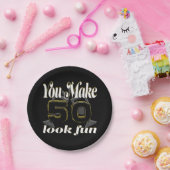 Je maakt 50 kijken leuk juichen verjaardag papieren bordje (Feest)