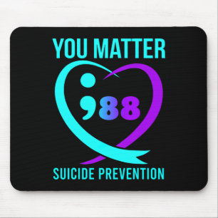 Je maakt 988 Suicide Prevention Awareness uit Muismat