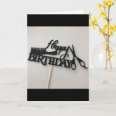 **JE MAAKT ALTIJD DE KNIP** KAPPER OF HAARSTYLIST KAART (Gele Bloem)