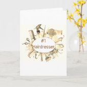 **JE MAAKT ALTIJD DE KNIP** KAPPER OF HAARSTYLIST KAART (Gele Bloem)