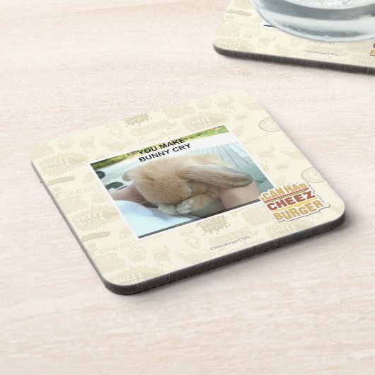 Je maakt bunny huilen bier onderzetter (Linkerzijde)