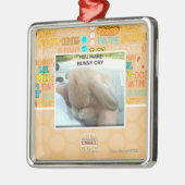 Je maakt bunny huilen metalen ornament (Links)